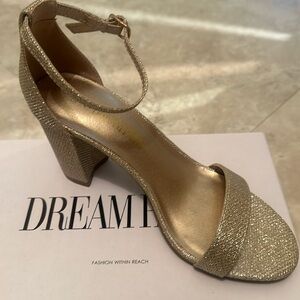 Gold Glitter women’s heels